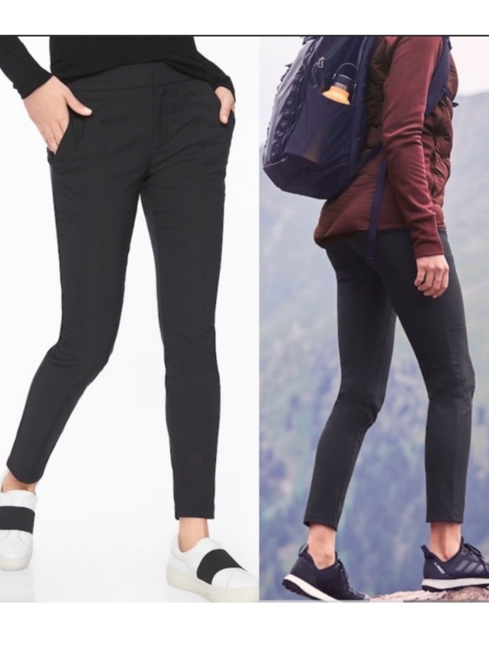 Athleta Black Ankle Slim Stretch Pants